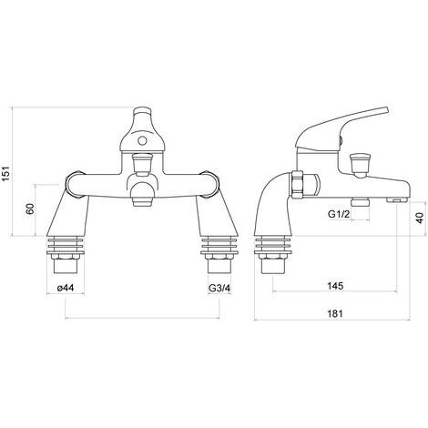 Ribble Bath Filler - By Voda Design (1/3)