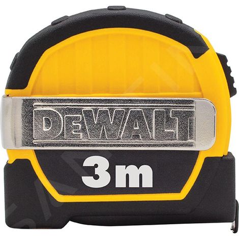Dewalt – Mètre ruban de poche 3 m – Largeur 32 mm – Conception robuste avec surface en caoutchouc – Précision pour mesures quotidiennes (1/3)