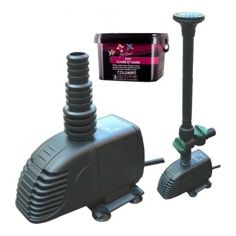 Pompe Fontaine + Jets d'eau 2000 l/h, + Produit Clarté Hauteur Du Jet, 120 cm (1/5)