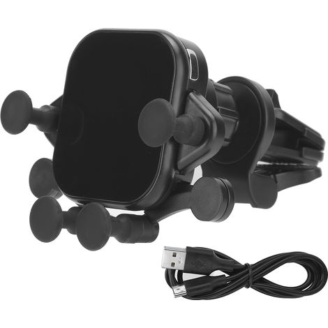 Support de téléphone chargeur sans fil QI 15W, station de charge rapide automatique avec détection