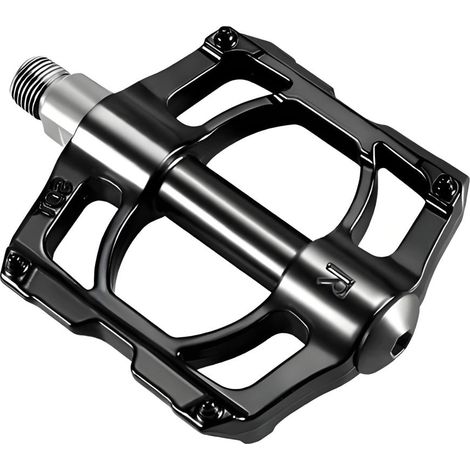 Par de pedales de bicicleta, plataforma de 90 mm, 8 rodamientos de bolas, acero cromoly, para uso en ciclismo. (1/5)