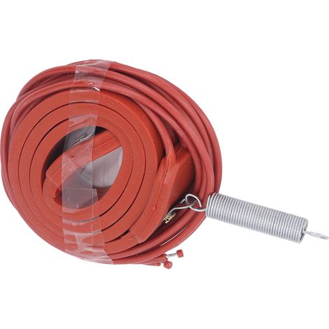 Sangle chauffante silicone flexible étanche fil résistance NiCr 40W 220V pour canalisation et réservoir 15x530mm (1/5)