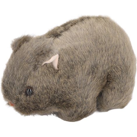 Hamster en peluche douce, coussin de sommeil en coton PP, jouet animal rembourré mignon et câlin pour lit ou décoration (1/5)