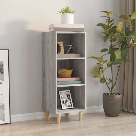 817421 vidaXL Sideboard Grey Sonoma 34,5x32,5x90 cm Engineered Wood (1/5)