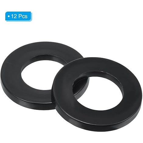 PATIKIL M16 Nylon Plat Rondelle 16mm ID 30mm OD Joint Anneau Robinet Tuyau Eau Tuyau Fixation Boulon Noir (1/3)
