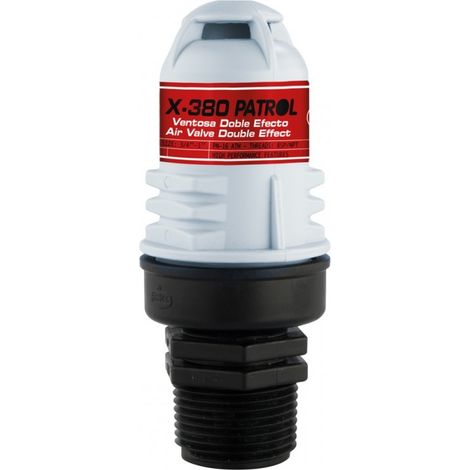 Ventouse double effet patrouille X-380 3/4" - 1" - JIMTEN Tailles : 1". (1/2)