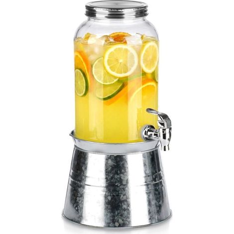 Distributeur de boissons en verre de 32 l avec robinet et support 211338074 (1/5)