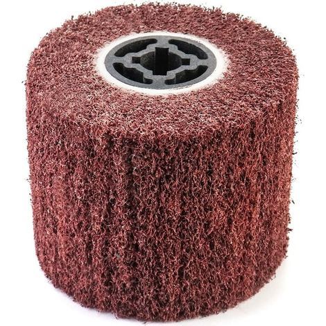 Brosse Abrasive Brosse en Fibre Synthétique pour Rénovateur Extérieur, Ø120x100x19mm, Grain 80 (1/5)