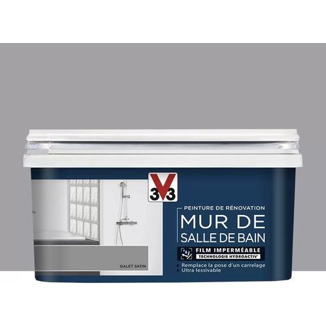 Peinture de rénovation V33 Mur de Salle de Bain Galet 2 L