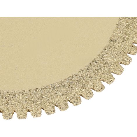 Lame de scie diamantée de 100 mm, grain 60, avec dents brasées plaquées titane pour la découpe. (1/5)