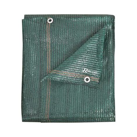 Ribimex – Brise vue 1,5 x 10 m – Polyéthylène 220 gr/m² – Occultation 95 % – Couleur vert foncé – Œillets en aluminium tous les mètres (1/5)