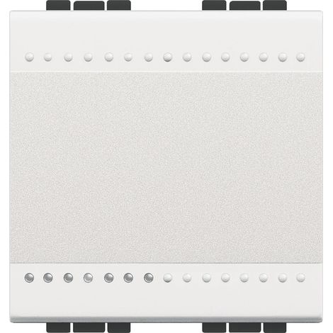 Switch Livinglight 16A terminale automatico 2 moduli bianco N4003M2A