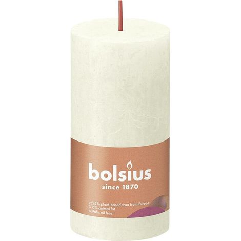 BOLSIUS Stumpenkerze Rustiko Shine - 8 Stück