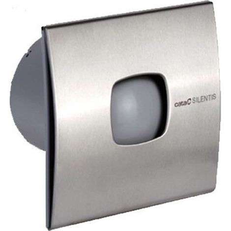 Sapho Cata Silentis - Ventilador de baño 10 INOX axial, 15 W, conducto 100 mm, acero inoxidable 01070300 (1/2)