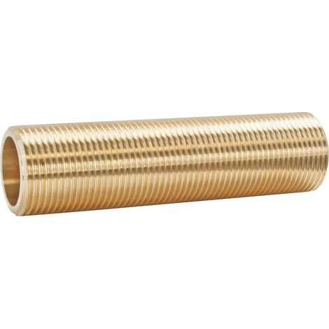 Tube laiton fileté Mâle 15/21 Longueur 10cm