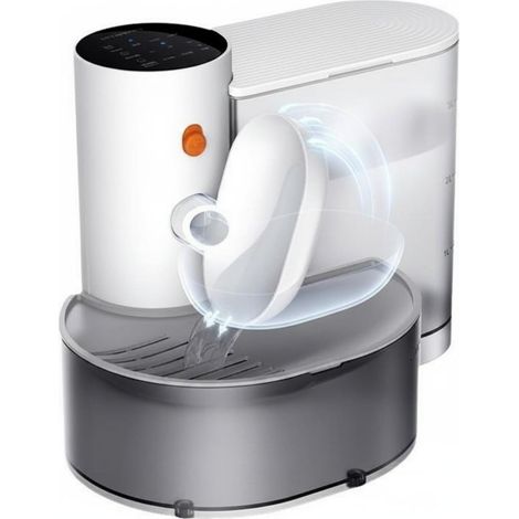 Automatischer Wasserspender für Haustiere mit abnehmbarem Behälter und leicht zu reinigendem, per USB aufladbarem 2000-mAh-Akku (3 Liter, weiß, Stil 2) (1/4)