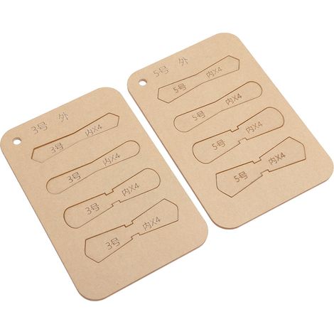10 gabarits en cuir et acrylique pour loisirs créatifs, fermetures éclair, anneaux en D, tirettes et outils de pochoir. (1/5)