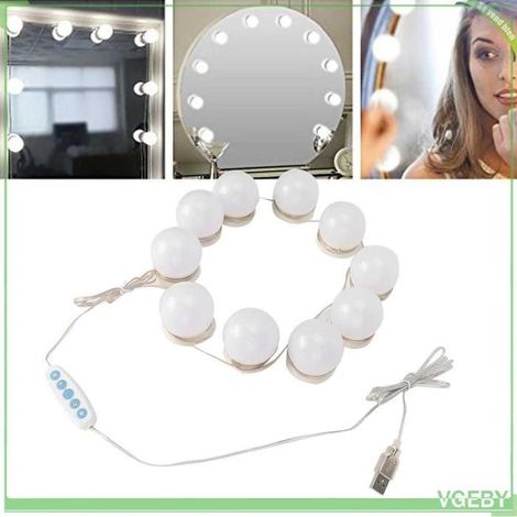 Ampoule LED pour miroir de courtoisie - FAF EICY - Ensemble 10 pièces - 10W - 3200K/6500K - Alimentation USB (1/5)