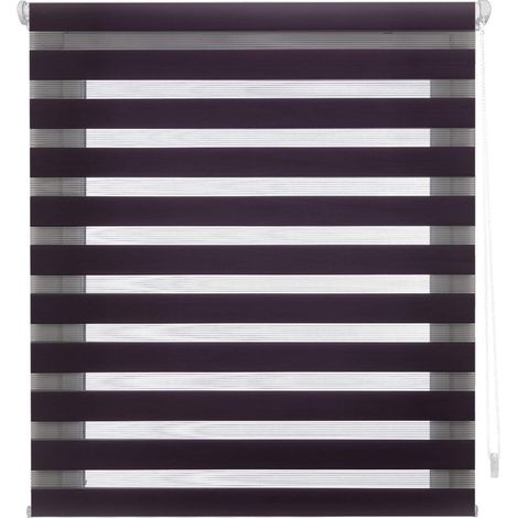 Blindecor Indus Sensa attrezzi  Tenda a rullo a doppio strato senza perforazione  Colore Viola 62 x 180 cm (Larghezza x Altezza)  Dimensioni del tessuto 59 x 175 cm (1/5)