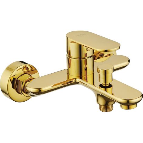Mexen Milo grifo de bañera, dorado - 71330-50 (1/2)
