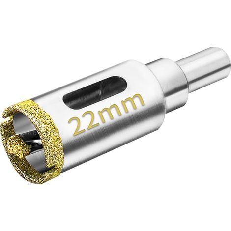 Bluedeer – Scie cloche diamantée 22 mm – Acier au carbone avec revêtement diamant – Pour carrelage, verre, marbre – Perçage précis et efficace (1/5)