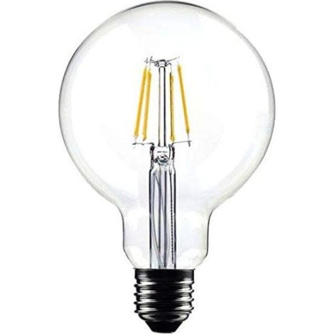Ampoule G95 Filaments LED "Droit" 2W Transparent (1/4)