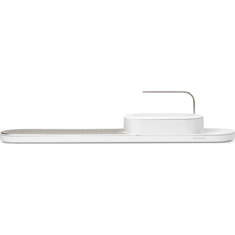 Brabantia SinkStyle Organizer Lavello Cucina e Vassoio di Asciugatura con Vassoio di Sgocciolamento e Piastra Rimovibile in Acciaio Inox, Soluzione Elegante per la Cucina, Mineral Fresh White (1/4)