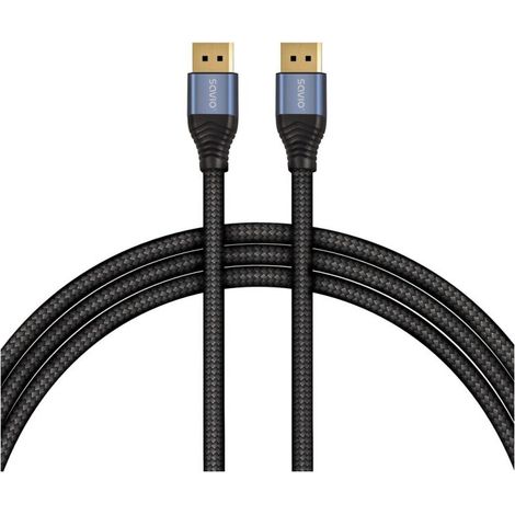 Cable DisplayPort Savio CL-211 de 3 m, negro (1/5)