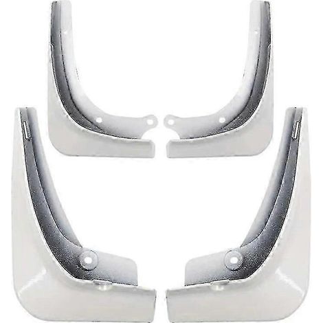 Pour Tesla Model 3 2016-2021 Garde-boue avant et arrière, protections anti-éclaboussures, élargisseurs d'ailes en ABS, bavettes, garde-boue a20241122492 (BLANC)