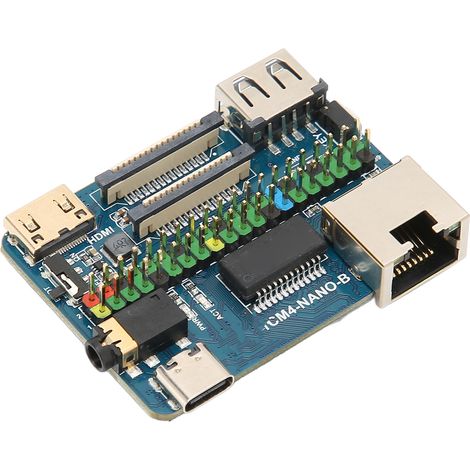 Carte de base mini multi-interface pour module Raspberry Pi 4, 4K 30 ips, connecteur CM4, USB 2.0 CSI, entrée 5 V