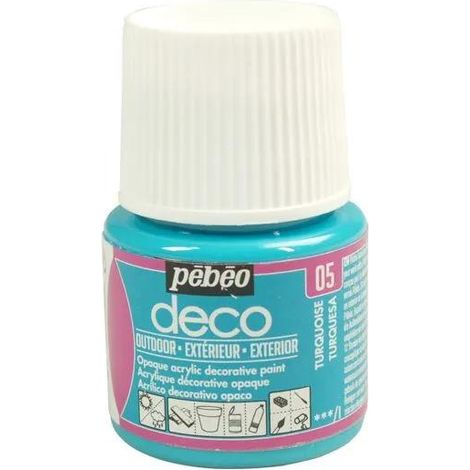 Peinture acrylique - PEBEO - Turquoise - 45 ml - Mat - Professionnel