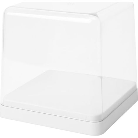 Boîte de rangement transparente, anti-poussière et empilable pour figurines, blanche. (1/5)