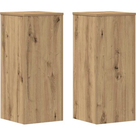 Jardinière,Supports pour plantes 2 pcs chêne artisanal bois d'ingénierie CFW59928 (1/5)