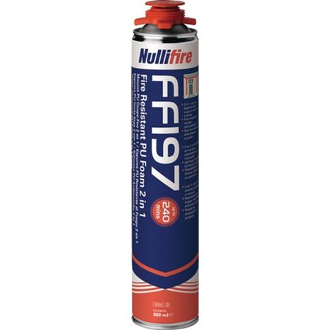 1K-Montageschaum FF197 880ml B1 grau m.Einw.-Handsch.Dose NULLIFIRE