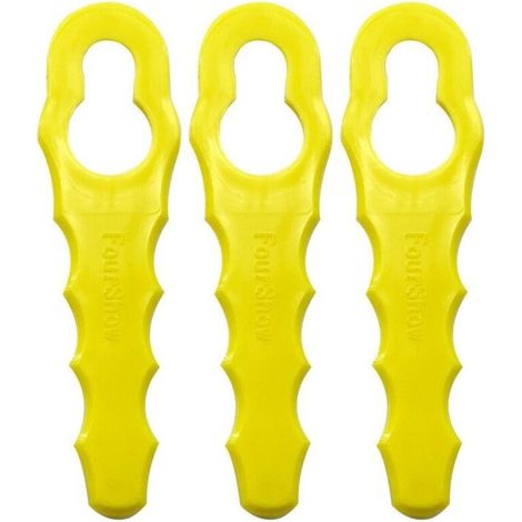 Lot de 100 lames de rechange compatibles avec les débroussailleuses Ryobi RAC155, RAC157 et RAC158, têtes de lame à double denture (1/5)
