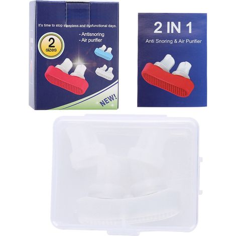 Dispositif Anti-Ronflement Nasal Amélioré - Filtre à Air Purificateur Blanc (1/5)