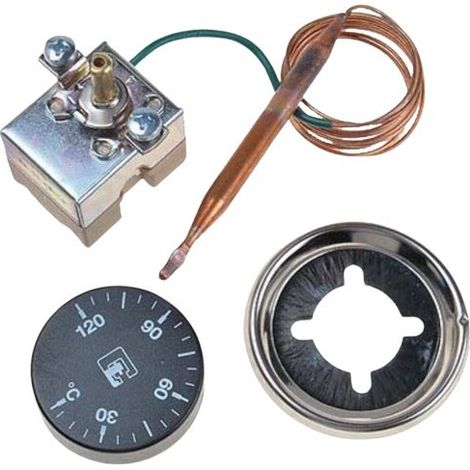 Termostato regulable 0 a 120º bulbo 1m