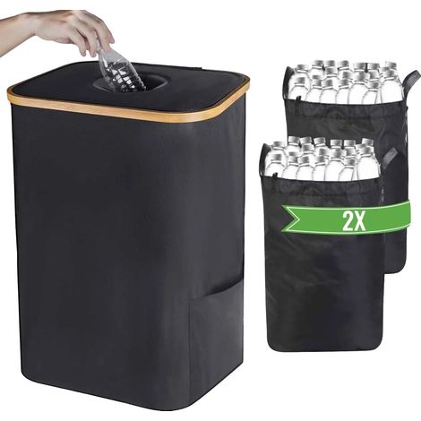 Cesta de almacenamiento, capacidad de 105 L, diseño plegable, 105 L (1/2)