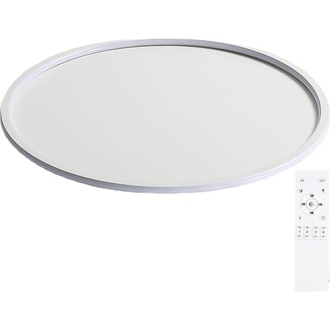 Ortviai Plafonnier LED rond design nordique minimaliste 30 cm blanc – éclairage doux et uniforme pour salon, chambre (1/5)