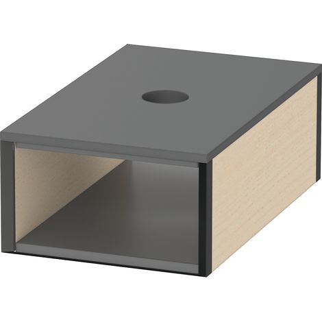 Boîte avec couvercle XViu, rouge. Dimensions 55x100x160mm, érable massif (1/2)