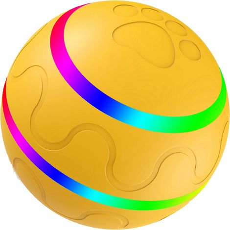 Interaktiver Hundeball, aktiver Rollball für Hunde in der Wohnung, Intelligenzspielzeug für Haustiere (1/2)