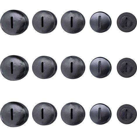 Lot de 55 capuchons en plastique noir pour balais de carbone avec connecteur fendu, diamètre 9,8 mm à 21,8 mm, pièces de rechange pour marteau broyeur électrique outil électrique (1/4)