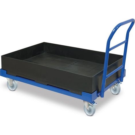 BRB Fahrbare Auffangwanne, Auffangvolumen 120 Liter, BxT 1200x800 mm (1/2)
