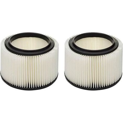Filtre pour aspirateur eau et poussière compatible avec les aspirateurs d'atelier Craftsman 17810/917810, remplacement pour aspirateurs de 3 et 4 gallons, lot de 2