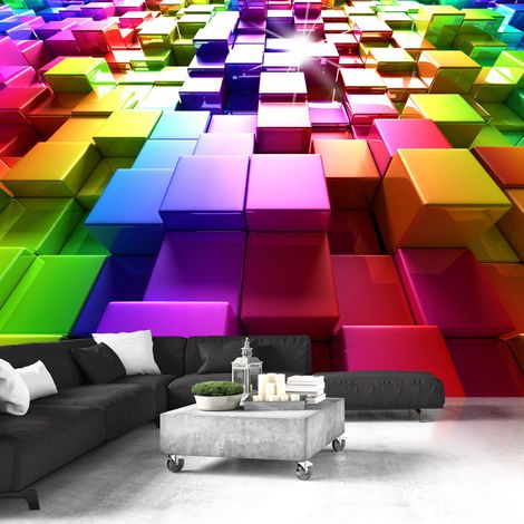 Fotomurale - Colored Cubes - 100x70 (1/4)