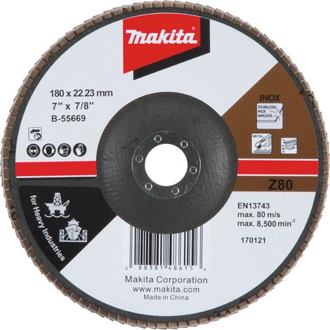 PLATEAU LAMEL x180 Z80 ANGL MAKITA B-55669