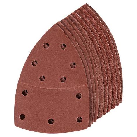 Silverline 380895 Fogli abrasivi a strappo 102 x 62 mm, 93 mm 10 p.zi 2 x grana 40, 60, 80, 120, 180