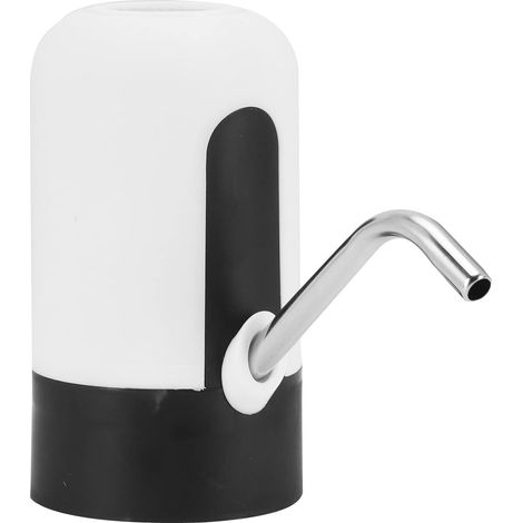 Pompe à Bouteille D'eau, 4,5 L 18,9 L Distributeur de Bouteille D'eau Portable électrique USB Chargeant la Pompe à Eau Potable Automatique pour la Cuisine, le Bureau, le Camping, les(blanc) (1/5)