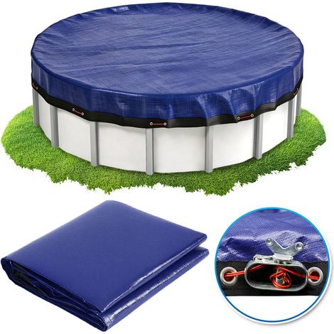 Wolketon Lona piscina redonda Ø520 cm para piscina tubular 4,60 m, con ojales