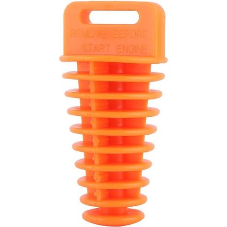 Bouchon de silencieux d'échappement, Moto Dirt Bike ATV Quad 2 Tuyau de silencieux 4 temps Échappement de silencieux Bung Wash Plug(Orange) (1/3)